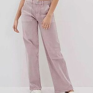 AE Stretch Super High-Waisted Baggy Wide-Leg Jean